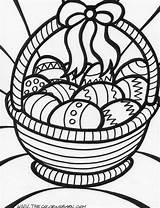 Easter Basket Coloring Page & coloring book sketch template