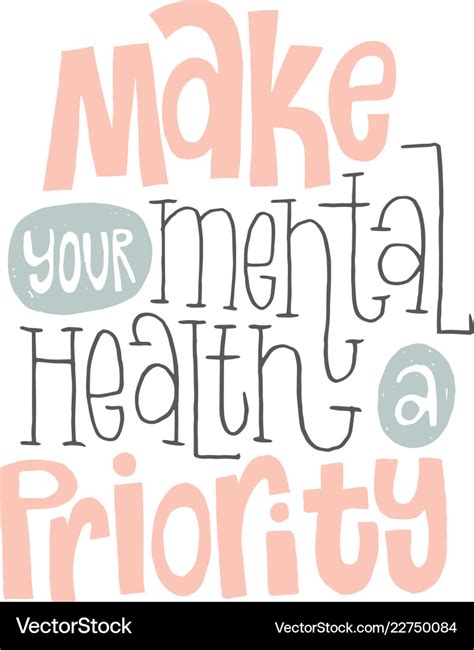 Mental health quotes Royalty Free Vector Image