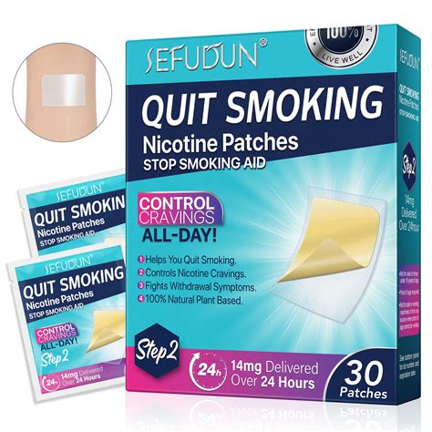 Nicotine Patches Step 2, 14mg Quit Smoking Nicotine Patch, Stop Smoking ...