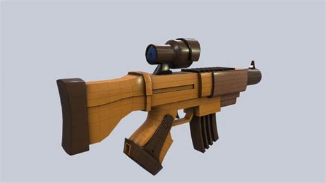 Stylized scar shotgun 3D model - TurboSquid 1540791