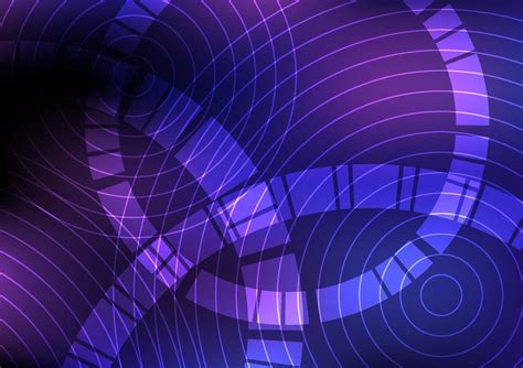 Abstract Echo Digital Purple Sonar Wave Circles Background 16413435 ...