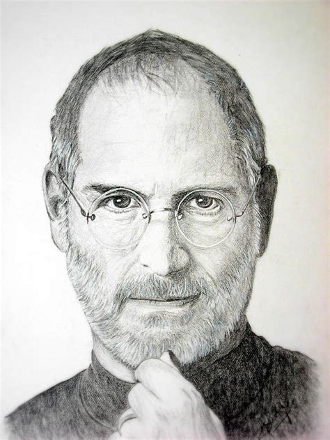 Pencil Sketch Of Steve Jobs - pencildrawing2019