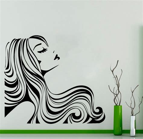 Hair Salon Wall Window Decal Sticker Hair Stylist Hair Tools - Etsy