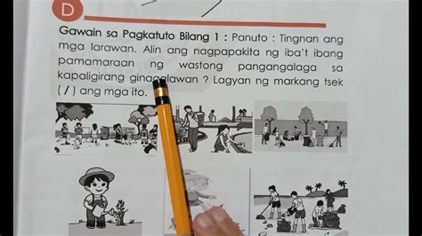 Nagpapakita Ng Wastong Pag-aalaga Ng Kalikasan At Kapaligiran