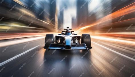 Premium Photo | Formula 1 racing car and speed effect