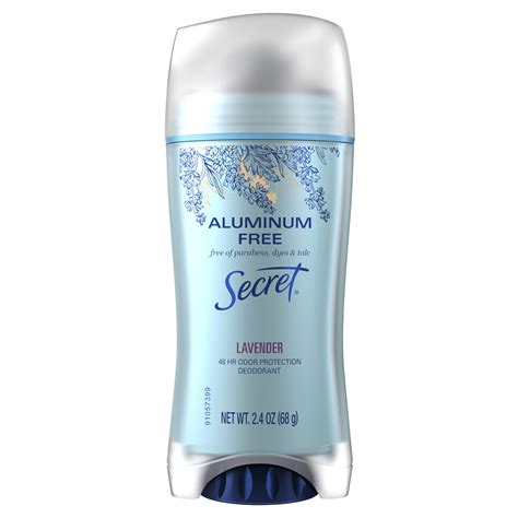 Secret Aluminum Free Deodorant, Lavender, 2.4 oz. (68 g) - Walmart.com ...