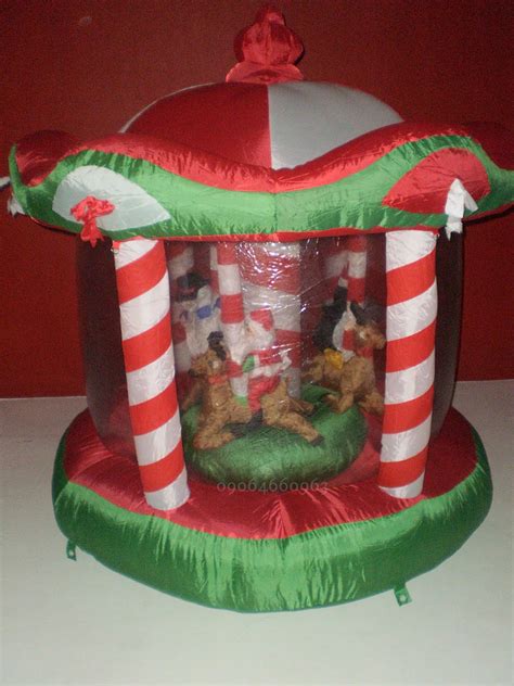 Home Bucket Sale: Inflatable Christmas Carousel(watch video) w/ Music ...