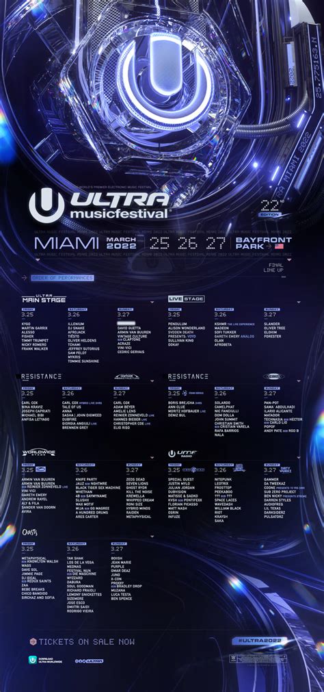 ULTRA MUSIC FESTIVAL REVEALS DAILY STAGE PROGRAMMING - Ultra Europe ...