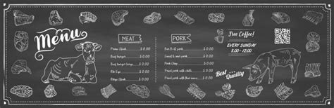 Chalkboard Menu Vector Art, Icons, and Graphics for Free Download