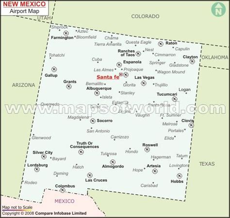 New Mexico Airports Map | New Mexico Airports | Airport map, New mexico ...