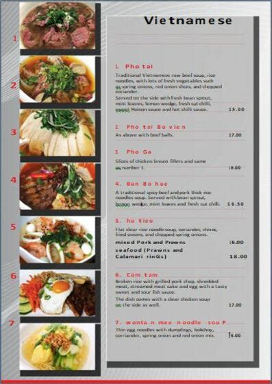 25 Free Microsoft Word Vietnamese Menu Templates [2023 Ready]