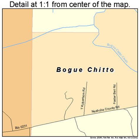 Bogue Chitto Mississippi Street Map 2807330