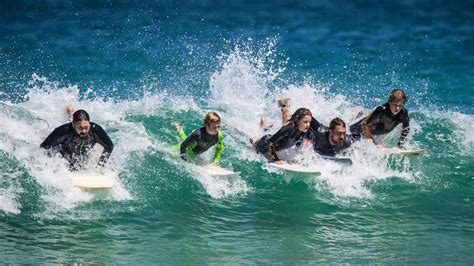 Surfing Trigg Beach, WA