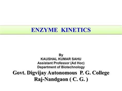 Enzyme kinetics