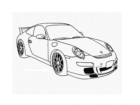 Porsche 911 Drawing at GetDrawings | Free download