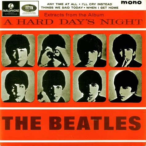 Extracts From The Album A Hard Day’s Night EP artwork – United Kingdom – The Beatles Bible