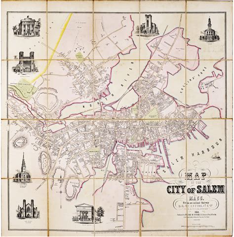 Salem Nc 1840 Vintage City Maps Restored City Maps - vrogue.co