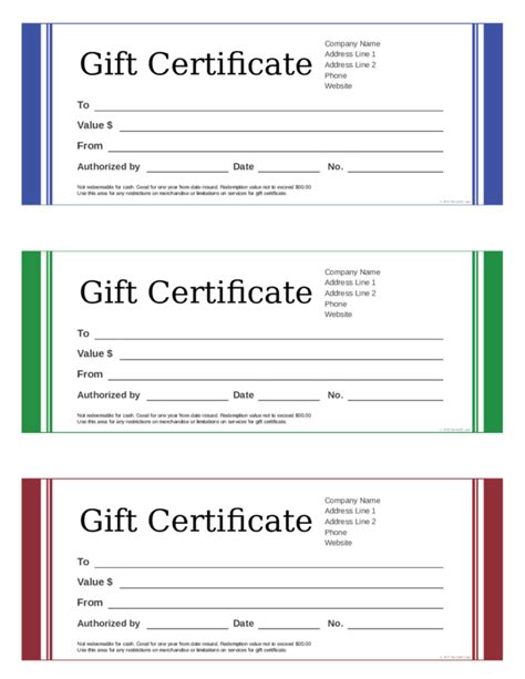 Blank Gift Certificate – Edit, Fill, Sign Online | Handypdf For Fillable Gift Certificate ...