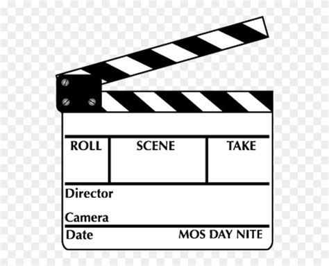 Clapper Board - Acting Clip Art Black And White, HD Png Download ...