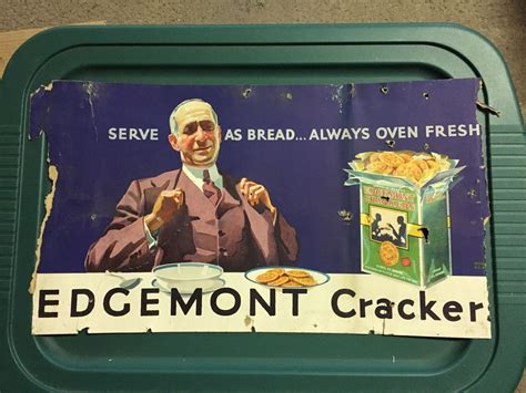 Vintage Original 1930's Trolley Sign Edgemont Crackers Streetcar ...