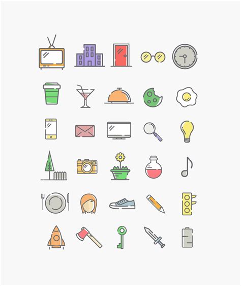 30 Free Pastel Vector Icons - Freebie Supply