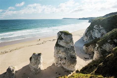 White Rocks beach between Portrush and Bushmills, Northern Ireland ...