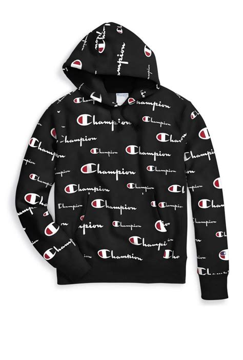 Champion Reverse Weave All Over Logo Pullover Hoodie– Mainland Skate & Surf