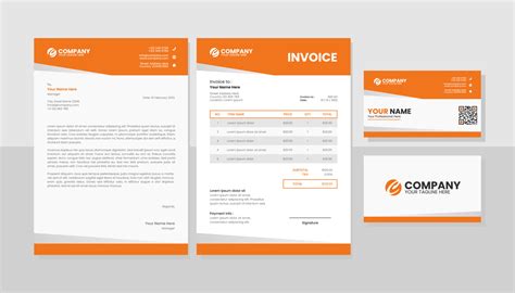 Professional business stationery template 6314889 Vector Art at Vecteezy