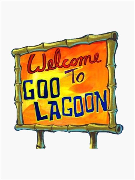 "Goo Lagoon Spongebob" Sticker by cecilydrey | Redbubble