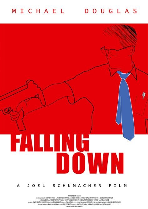 Falling Down poster on Behance