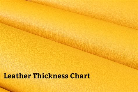 Leather Thickness Conversion Chart | Fine Leatherworking