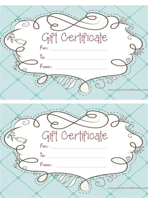 Free Gift Certificate Template | Customize Online and Print at Home