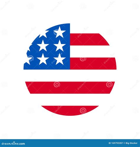 United States Flag Icon Vector. Simple United States Flag Sign in ...