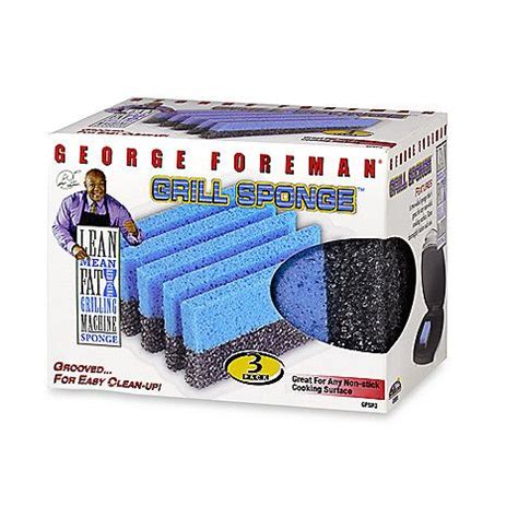 George Foreman® Grill Sponge™ (Set of 3) | Bed Bath & Beyond | Clean ...