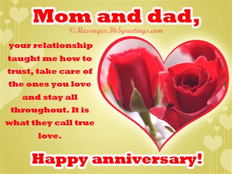 Anniversary Messages for Parents - 365greetings.com