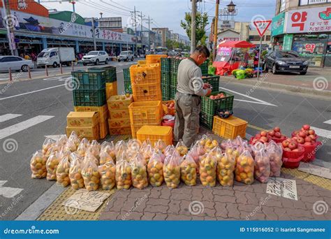 Traditional market editorial photography. Image of farmers - 115016052