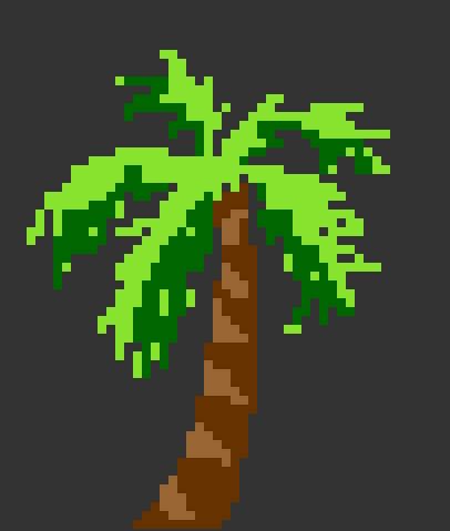 Palm tree | Pixel art, Tree illustration, Environment concept art