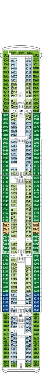 MSC Opera Deck plan & cabin plan