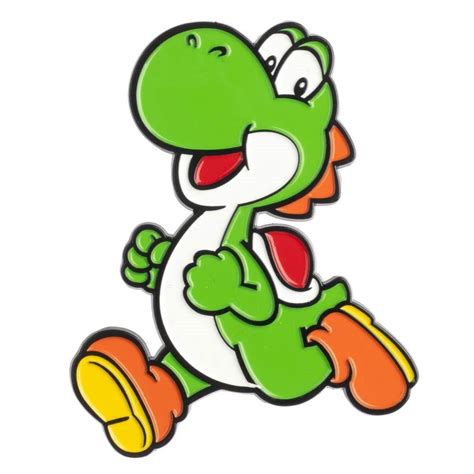 Yoshi Running Lapel Pin - Entertainment Earth | Yoshi, Mario, Super mario