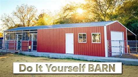 We Built a Barn! How to Build a Barn from a VersaTube Kit - YouTube