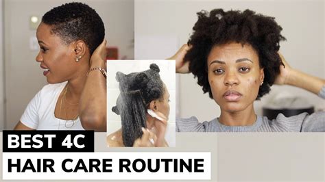 The BEST Natural Hair Care Routine for 4C Hair You Will Ever Watch ...