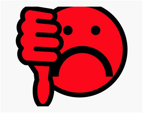 Red Thumbs Down Emoji, HD Png Download , Transparent Png Image - PNGitem