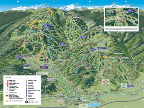 Beaver Creek Mountain Map | Map Of The World