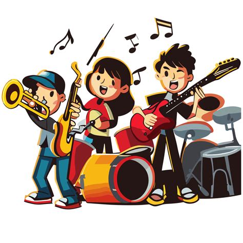 musica gruppo musicale clipart trasparente sfondo 24250147 PNG