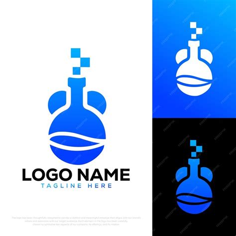 Premium Vector | Laboratory logo flask logo vector logo templete