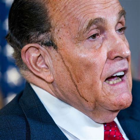 Rudy Giuliani’s Hair Dye Melts Down Face During Conference