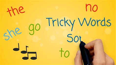 Tricky Words and Sight Words Song | Tricky words, Jolly phonics tricky ...