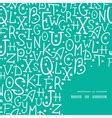 Colorful alphabet letters horizontal border Vector Image