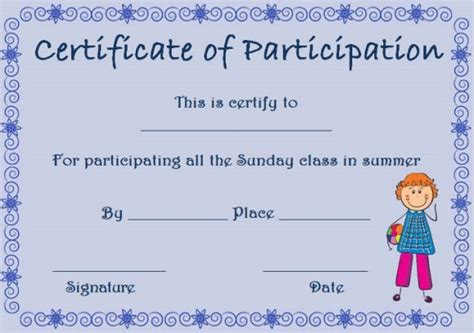 Sunday school certificate template 17 specialized certificates for kids template sumo – Artofit