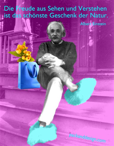 Quotagraphic in German Albert Einstein quote for Facebook